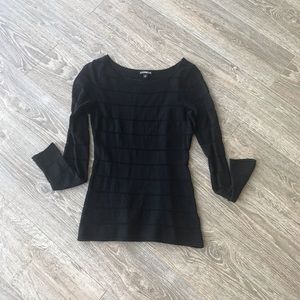 🖤Express Black long sleeve light sweater shirt 🖤